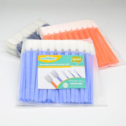 Miniatura 21 de Hisopos de limpieza de espuma, esponja de limpieza sin polvo para cabezales de impresora, escáneres, lentes de cámara, electrónica, laboratorio