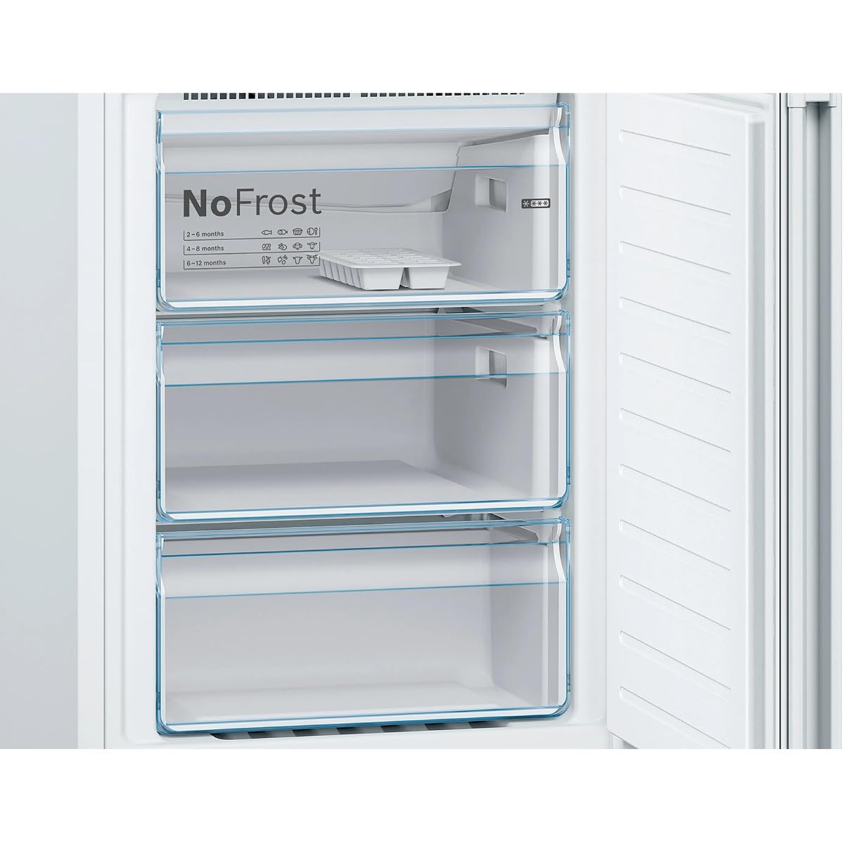 Bosch KGN36VWDB Frigorifero Combinato Libero Installazione Serie 4 Total NoFrost VitaFresh Bianco