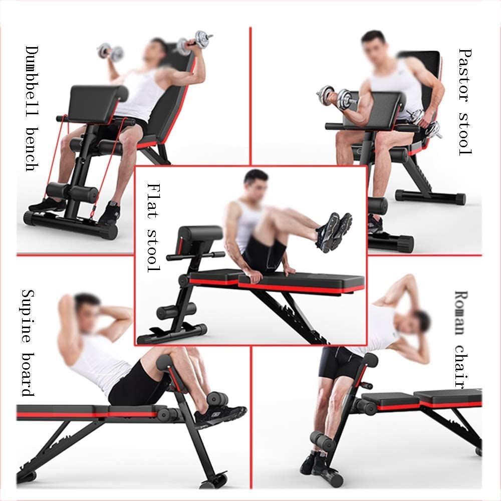 小型ダンベルウェイトベンチ、折りたたみ式腹筋フィットネス機器