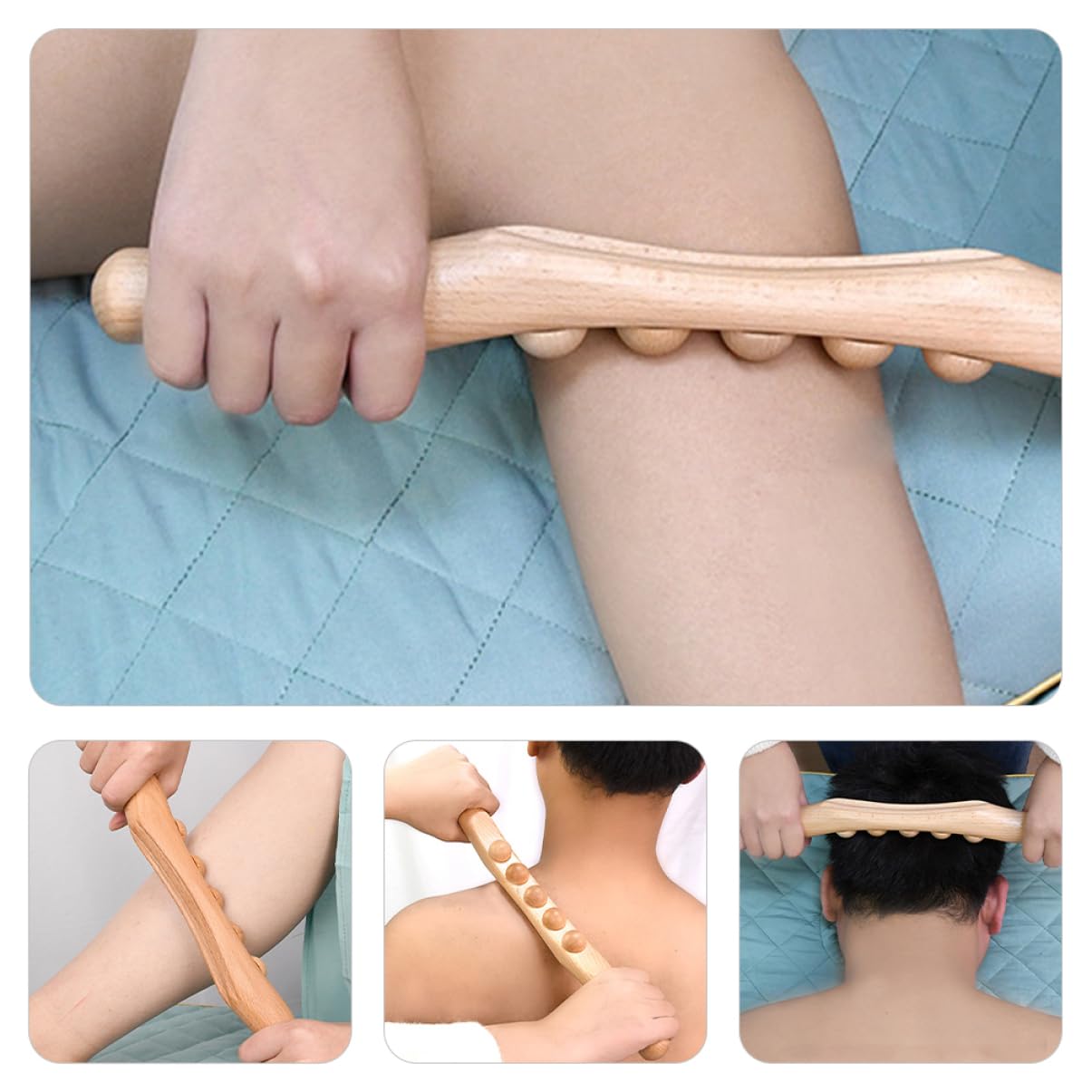 Beavorty 5 Pz di rotolamento del tendine di massaggio gres miscelatore semplice massaggiatore portatile portable massager da massaggio per la schiena massaggiatore muscolare