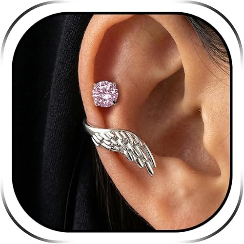Angel Wing Helix Earrings Flatback Helix Piercing Jewelry Un