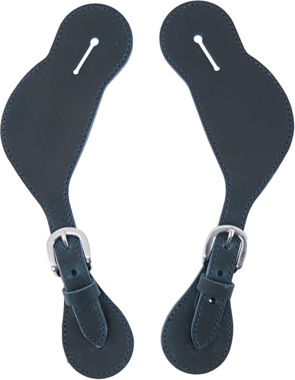 Jeereal Leather Western Spur Straps for Cowboy | Men and Women's Boots Equipment | Double Ply Reinforced Stitching Spur Straps