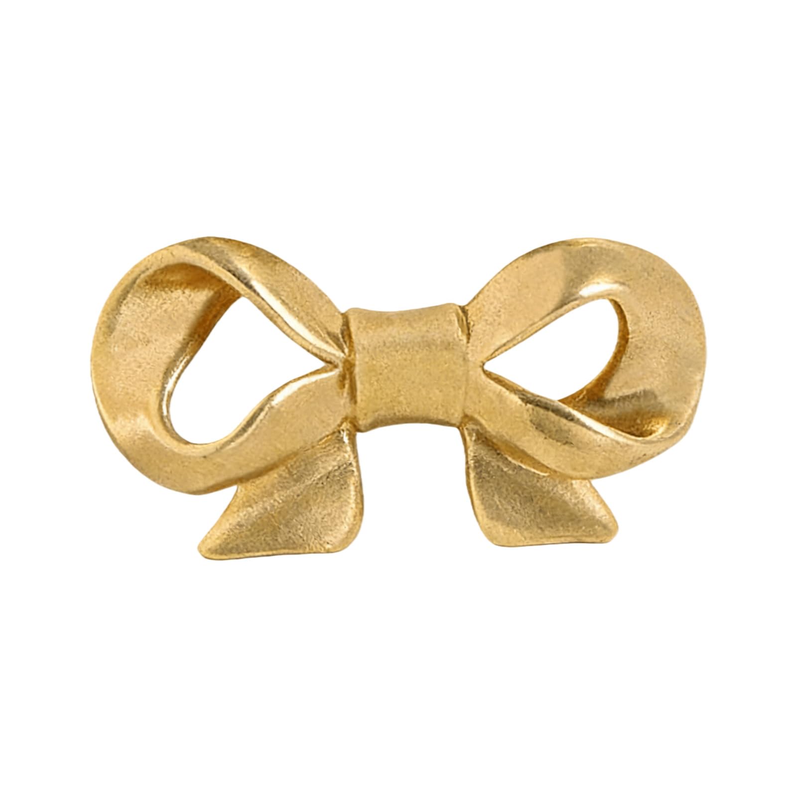 Kaeltsyn Gold Brass Dressers Knob Unique Kitchen Cabinet Door Handle Wardrobe Pulls Bowknot Shape Drawer Furniture Hardware Furniture Handles And For Dressers Modern