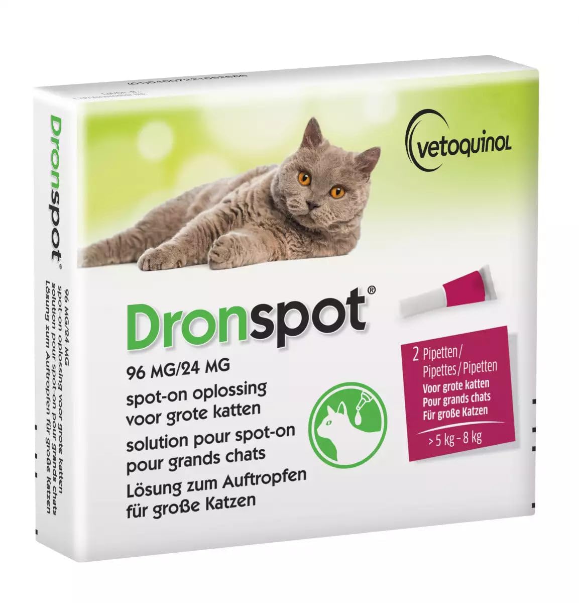 Dronspot Spot-on Chat - Gros Chats - 2 pipettes