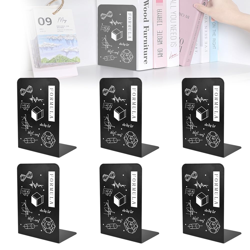 4 Supporti Fermalibri In Acrilico Trasparente - Per Mensole, Scrivania, Biblioteca E Ufficio (12,5x18x12,5 Cm) - Foto 10