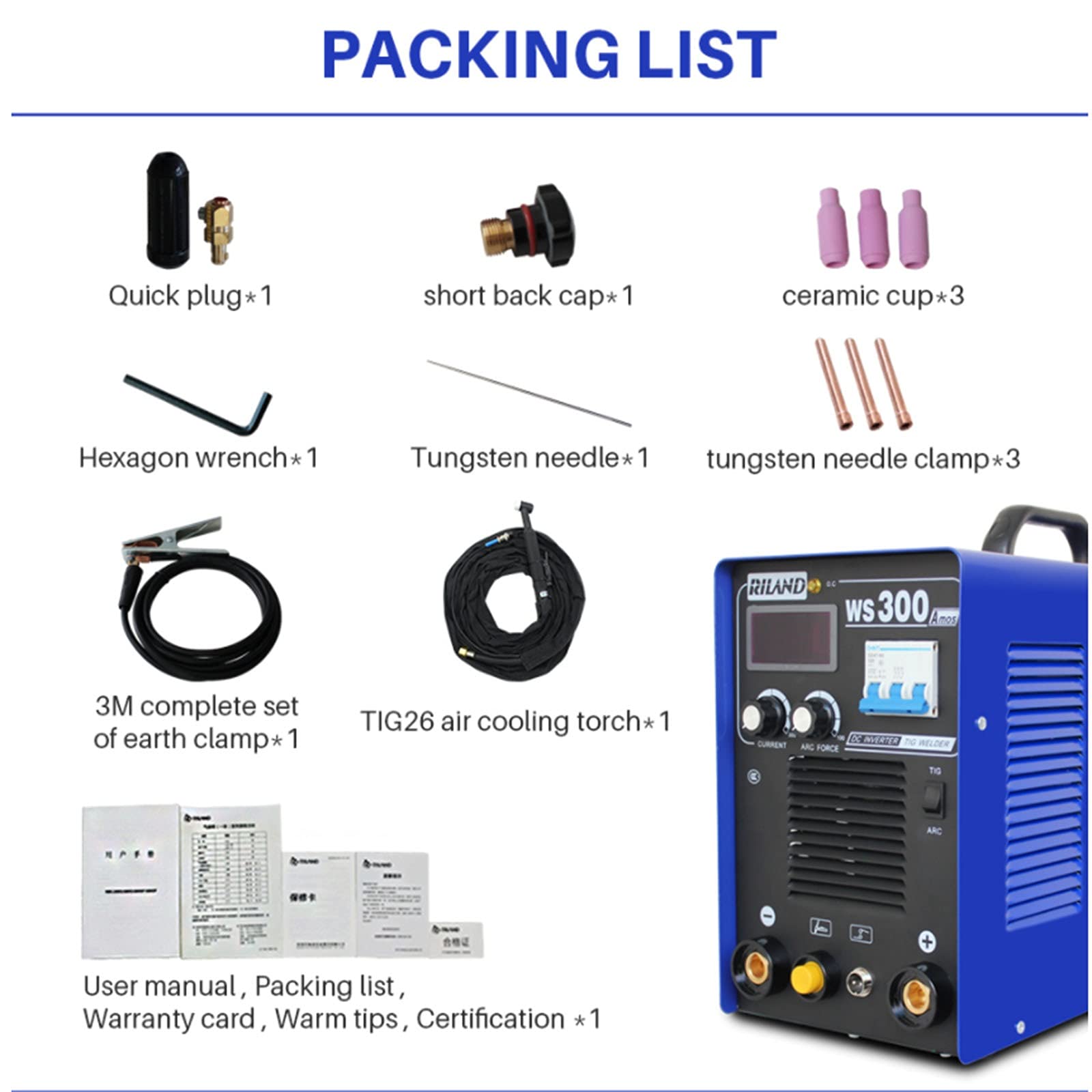 WS300A 2. W 1 ARC/TIG IGBT Inverter Elektryczna maszyna do spawania MMA Spawacze pracującego elektrycznego,Osprzęt Przemysłowy