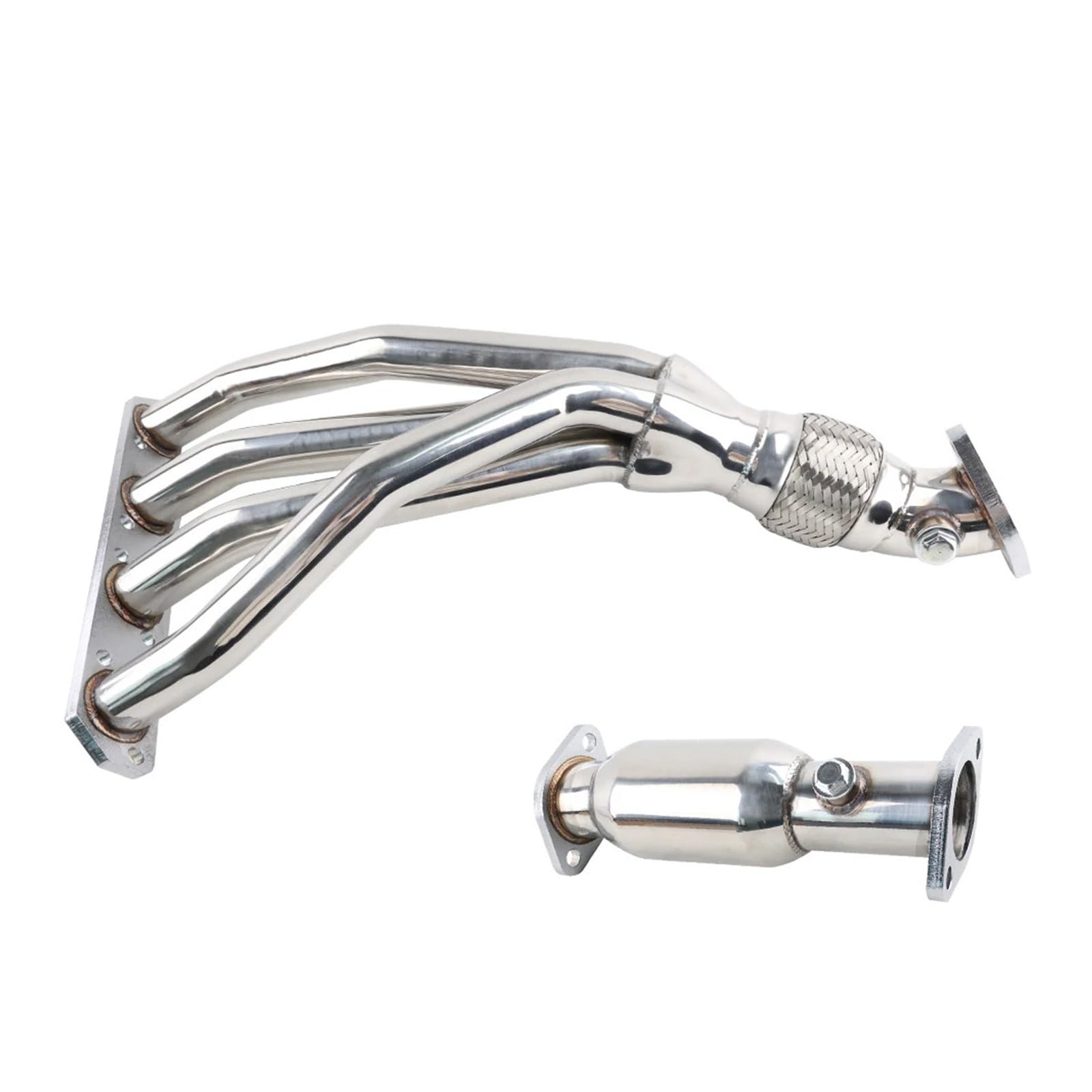 Xuanqingyi Store MT001133 Rura nagłówkowa 4-2-1 Kolektor wydechowy Sportowa rura Cat Kompatybilna z Mini Cooper Base S R50 R52 R53 1.6L