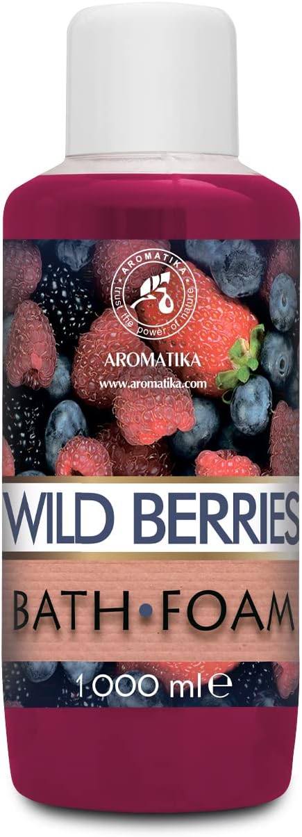 Bath Foam Wild Berries - 34 Fl Oz (1000ml) - Body Care - Good Sleep - Beauty - Bathing - Body Care - Wellness - Relax - Aromatherapy - Spa - Bubble Baths