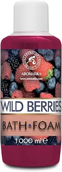 Bath Foam Wild Berries - 34 Fl Oz 1000ml - Body Care - Good Sleep - Beauty - Bathing - Body Care - Wellness - Relax - Aromatherapy - Spa - Bubble Baths