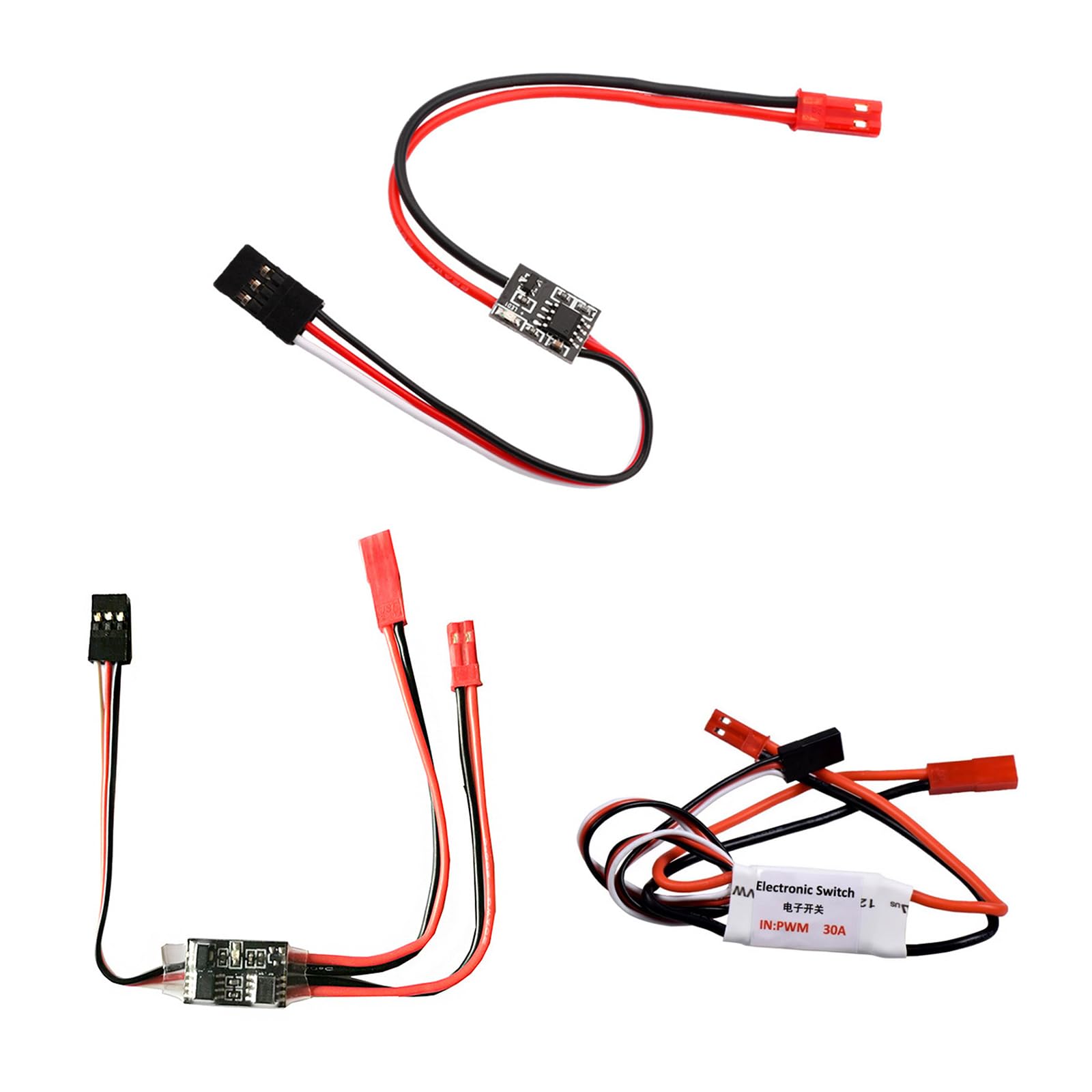 Amazon.co.jp: 2A/20A/30Amp 大電流リモコン電子スイッチ 3-30V