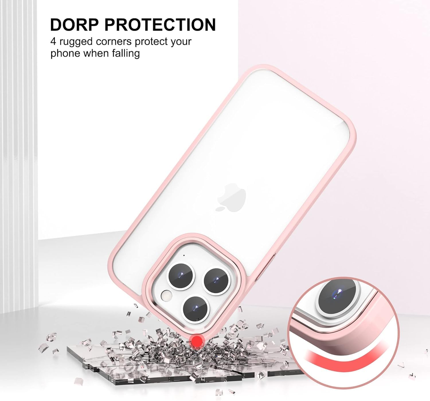 ULAK for iPhone 14 Pro Case Clear - Image 3