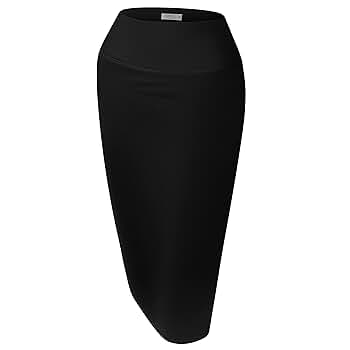 【新品未使用タグ付】highwaist pencil skirt ブラック Amazon.com: IDEALSANXUN Black Leather Skirts for Women Midi