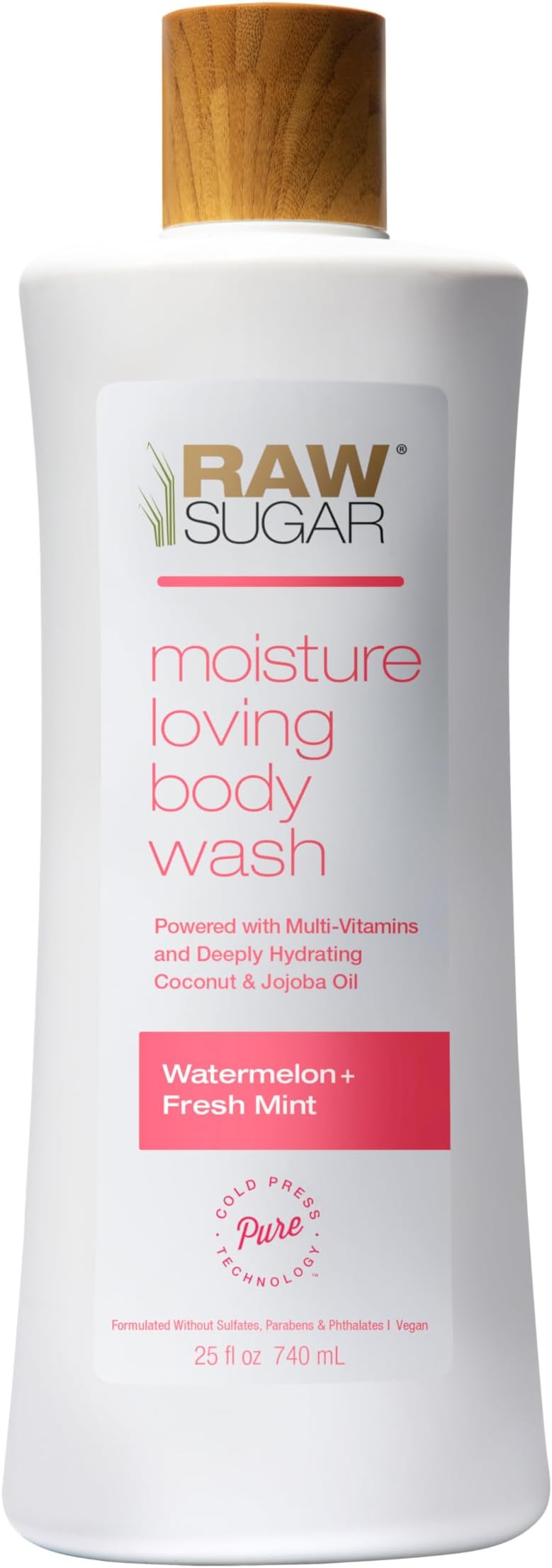 Raw Sugar Body Wash Watermelon + Mint - 25 Fl Oz, Pack Of 1