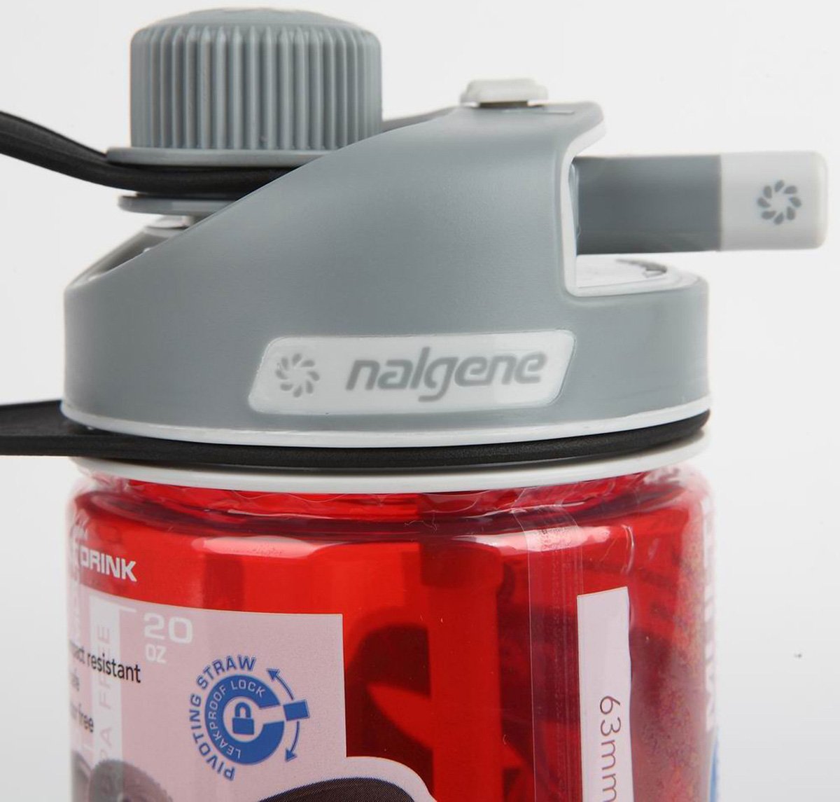 NALGENE | MULTI-DRINK BOTTLE Red - Water Bottle 0.60 L