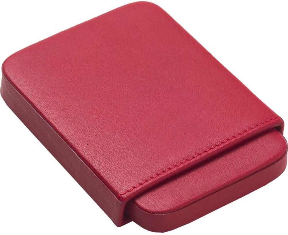 Slide Business Card Holder - Bridle Red - Bridle Red