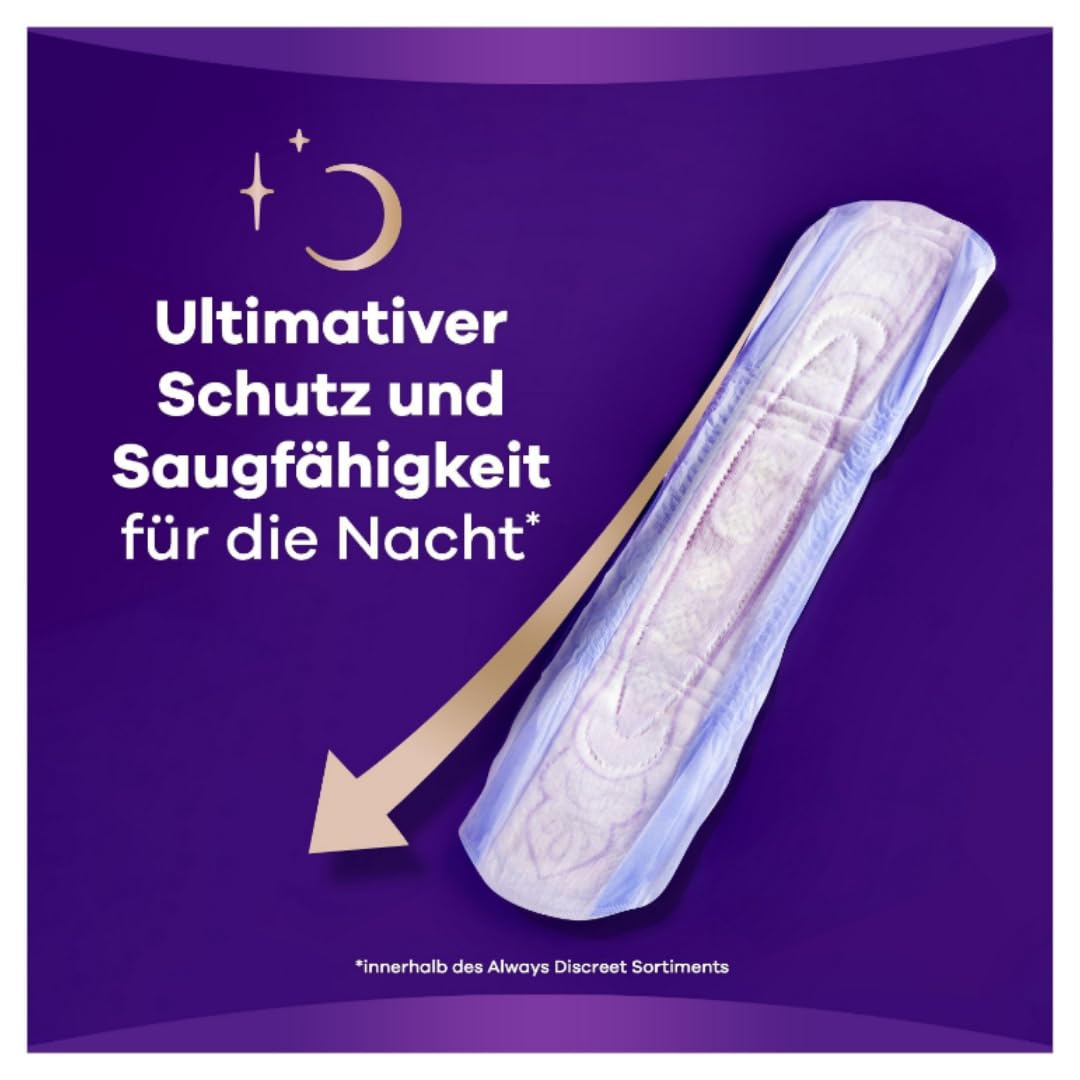 Discreet Ultimate Nacht Inkontinenzeinlagen für Frauen Monatspaket 48 STÜCK