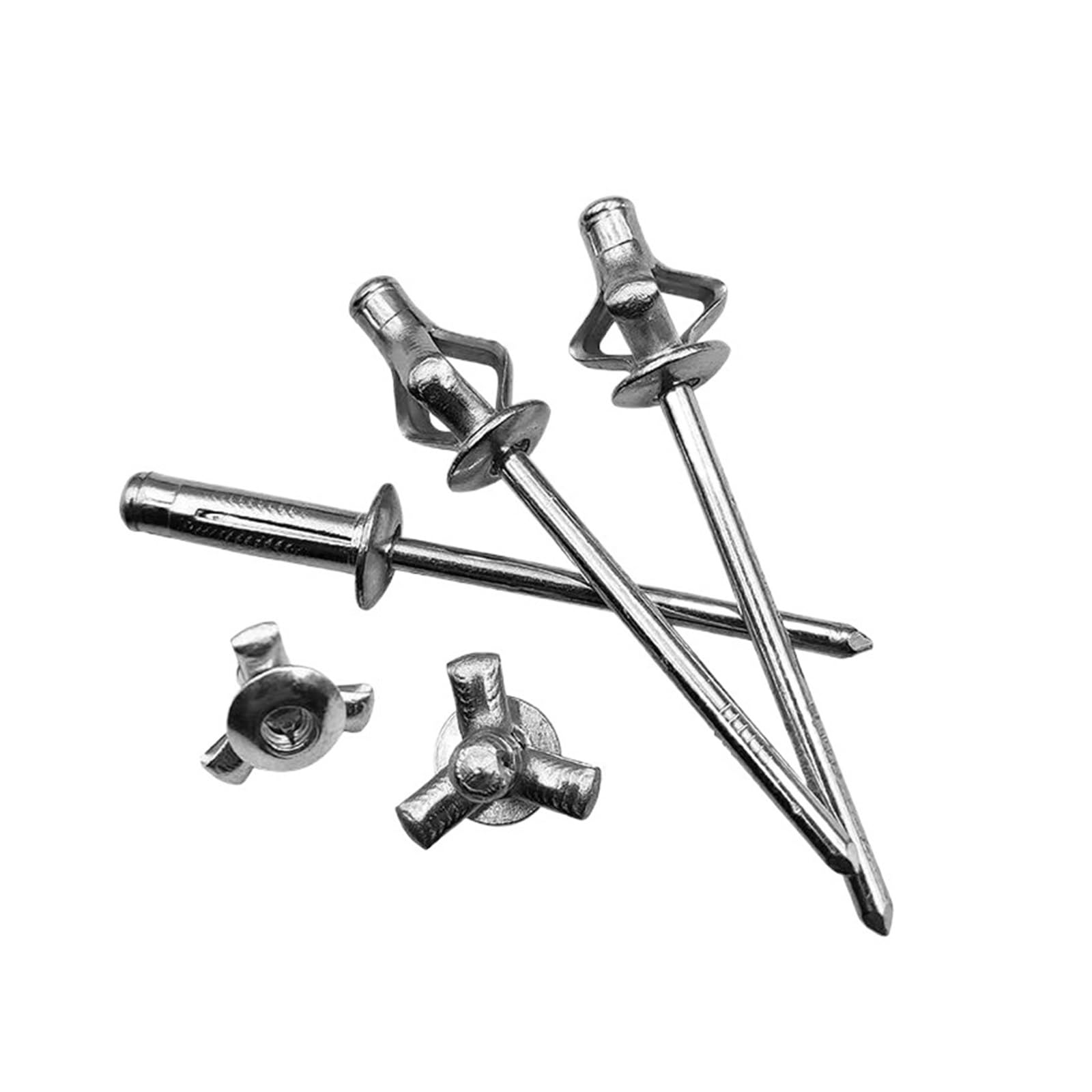 50pcs Aluminium Large Flange Head Blind Rivets Pull Silver Decoration Pop Nail Rivet Fasteners Hardware 3.2mm 4.0mm 4.8mm(4.8x18mm)