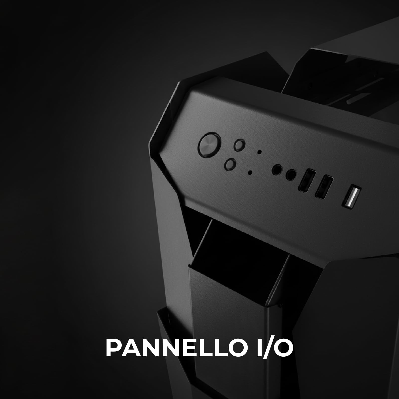Noua Ego | Case PC Gaming Full Tower | Supporta E-ATX | 1.2mm SPCC | Ventola PWM ARGB | Supporta Radiatori da 360 mm | Pannelli Laterali in Vetro Temperato, Nero