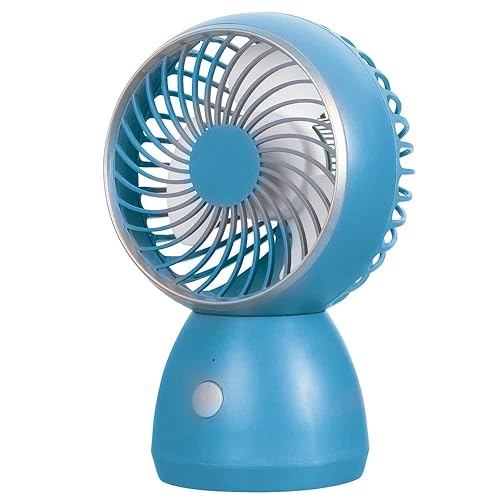 Miniatura 9 de ForPro - Ventilador de escritorio portátil recargable de alta calidad, mini ventilador USB personal ligero de 3 velocidades para viajes en casa,