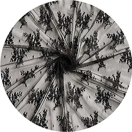 Lace Realm Black Lace Fabric