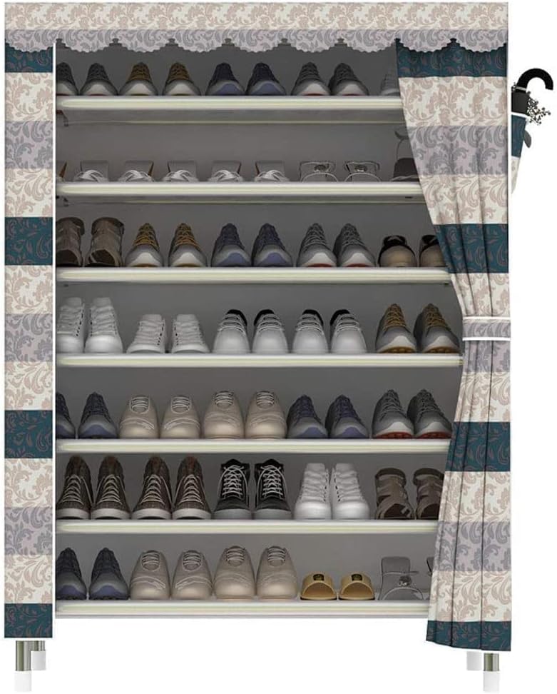 Estante para zapatos, organizador de zapatos, torre de 8 niveles, organizador portátil de almacenamiento de zapatos, armario, estantes de pie con