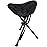 Travel Chair Slacker Tripod Chair for Camping, Lightweight Chair, Adjustable Carry Strap for Easy Transport | Lighter Version of The Original Slacker Stool | Perfect for Outdoor Adventures (Black)