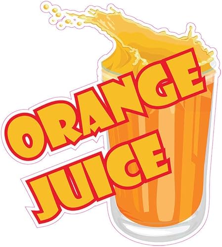 Orange Juice Concession Restaurant Food Truck - Adhesivo de vinilo troquelado de 8 pulgadas