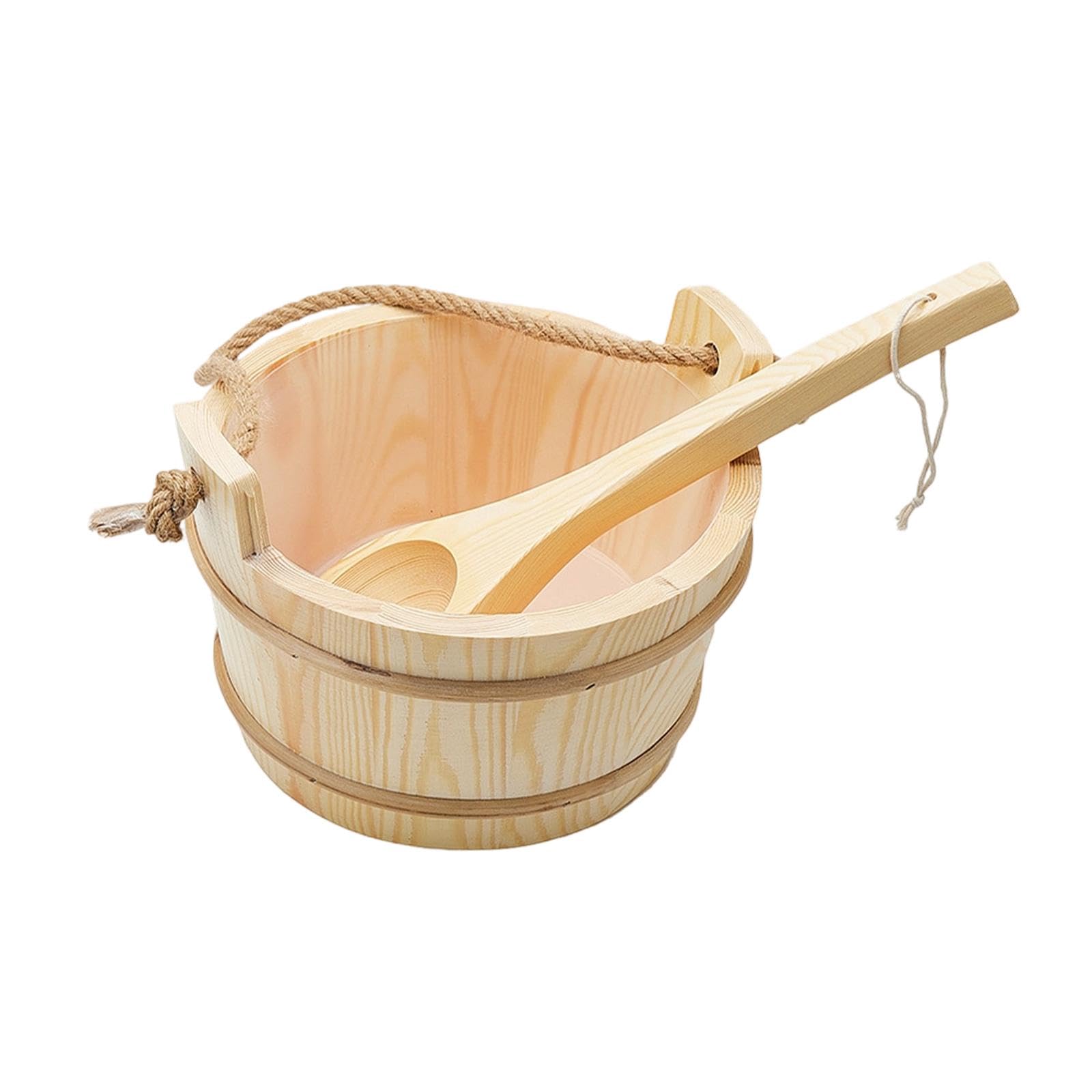 Wood Sauna Bucket and Ladle with Handle Sauna Accessories for Bath Hotel Spa Home & Garden|Yard, Garden & Outdoor Living|Pools & Spas|Saunas-image-47