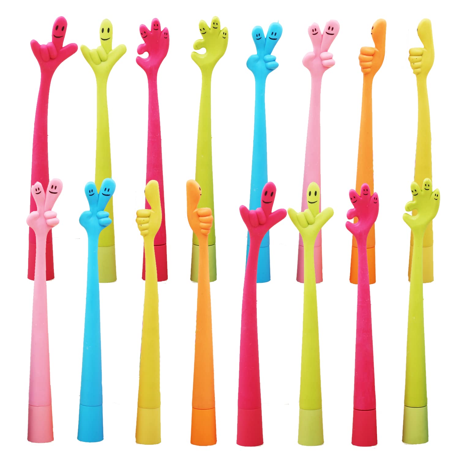 33pcs Bolígrafos de Dedo Bolígrafos Creativo + 2 Mini Cuaderno Pequeño de Dibujos Animados Regalos de Cumpleaños Día del Niño Escolares Navidad Papelería Escolar Oficina