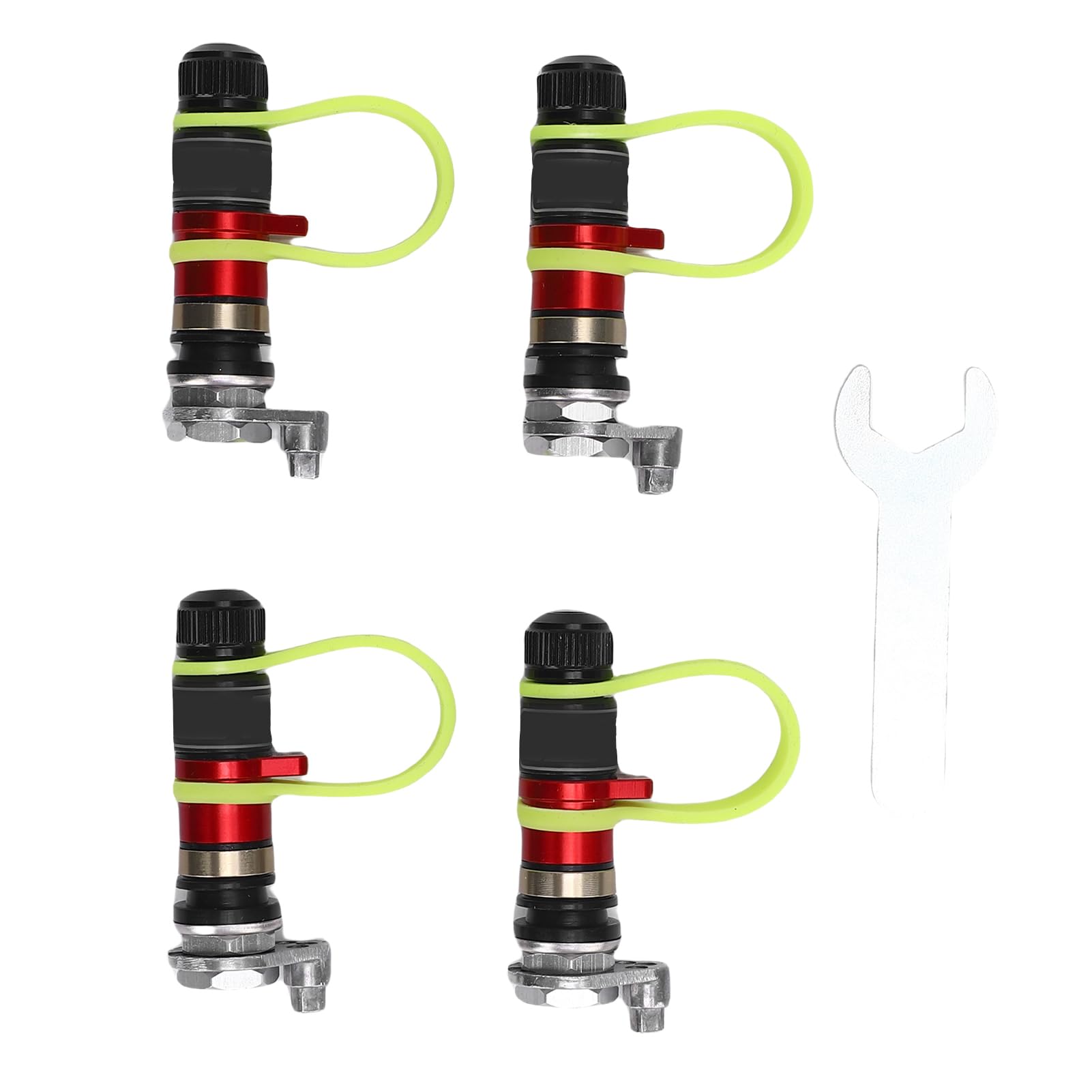 Cocoarm Kit de Desinflador de Neumáticos de 4 Piezas, Aleación de Aluminio, Desinfla Rápidamente Neumáticos de 10 a 30 PSI para Aventuras Todoterreno