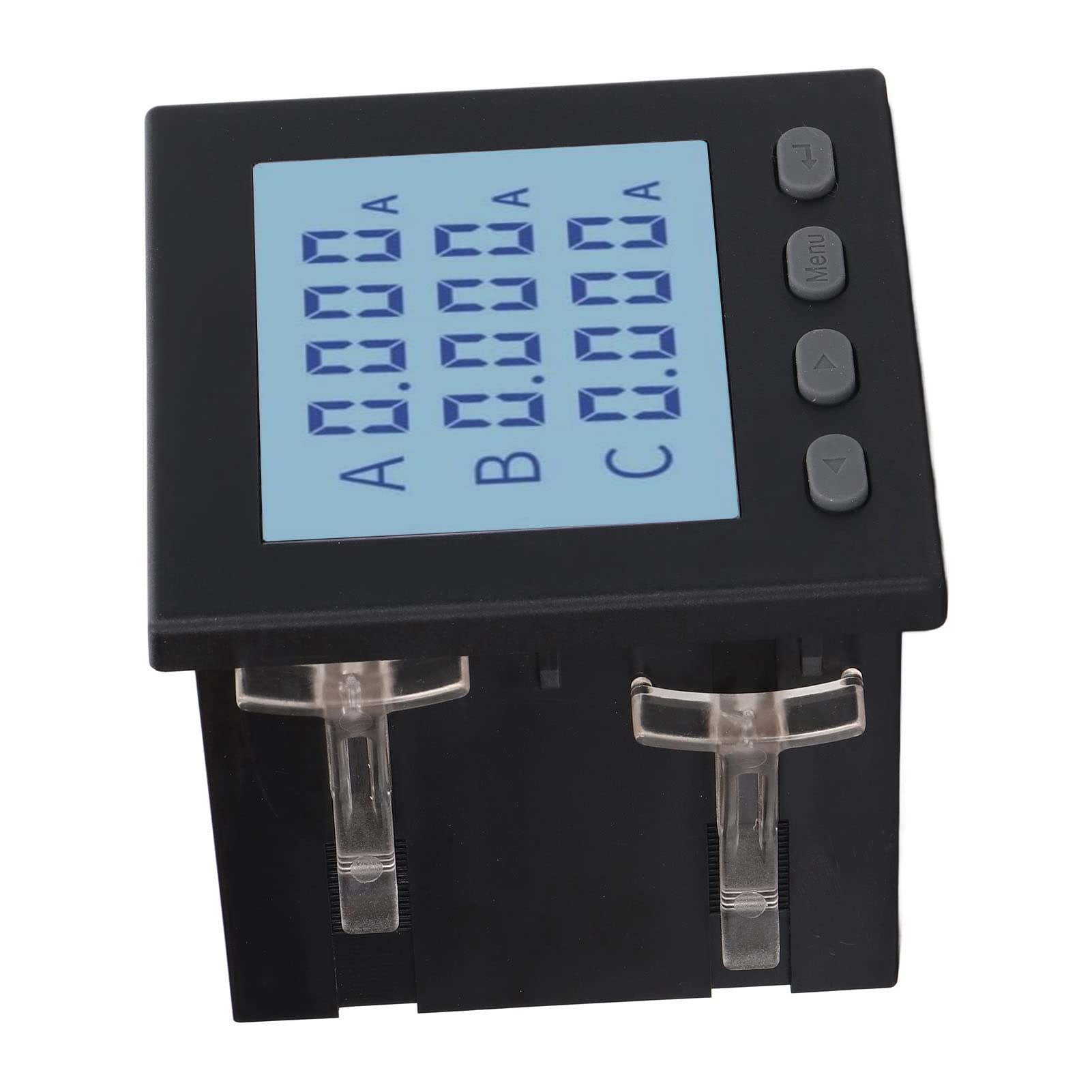 Ejoyous Misuratore di Potenza Multifunzionale Contatore di Energia Digitale ABS AC220V Tensione Trifase e Corrente Display LCD Pulsanti in Silicone per Edifici di Automazione della Distribuzione