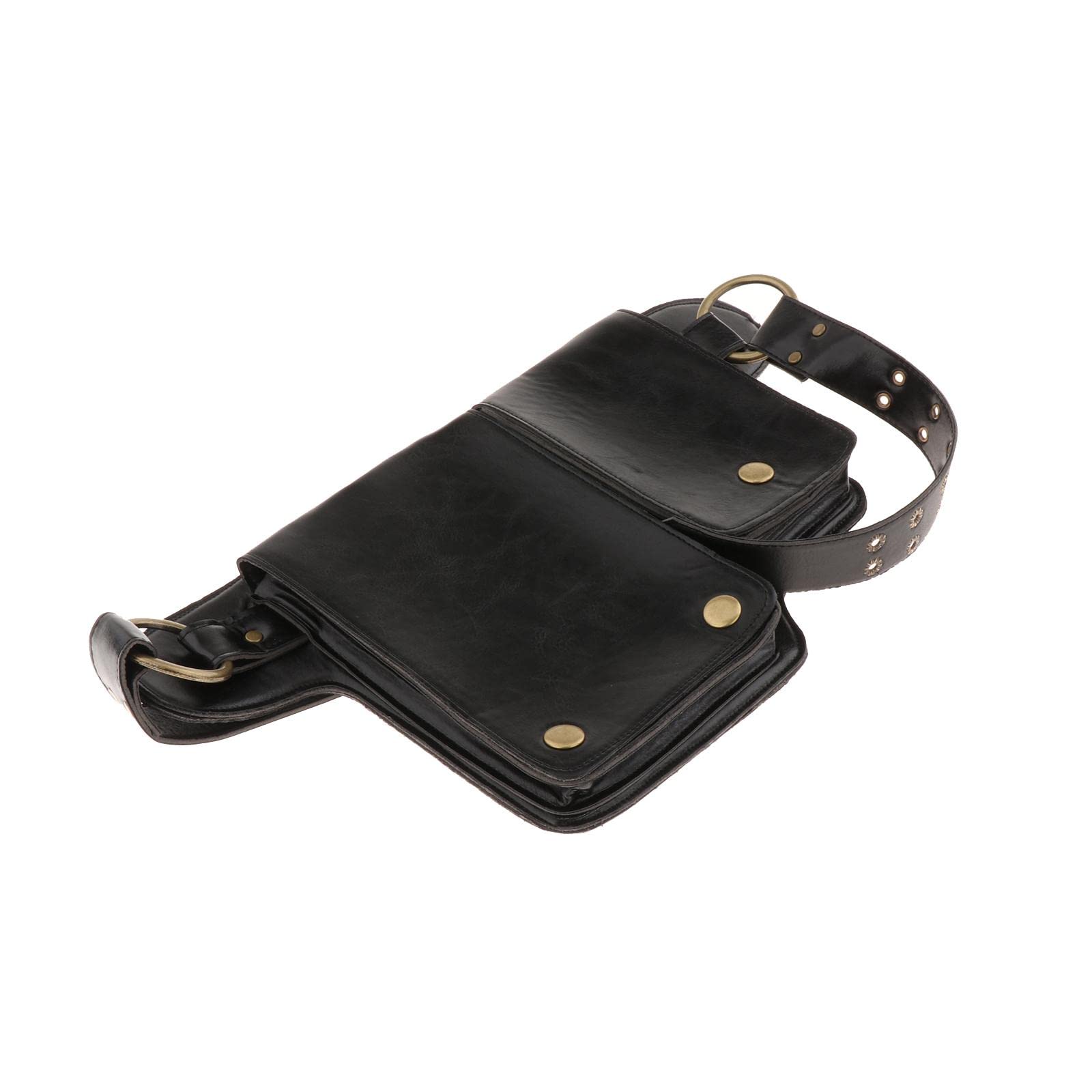 Medieval Waist Belt Pouch Fannypack Purse Portable for Roleplaying Knight Brown-image-27