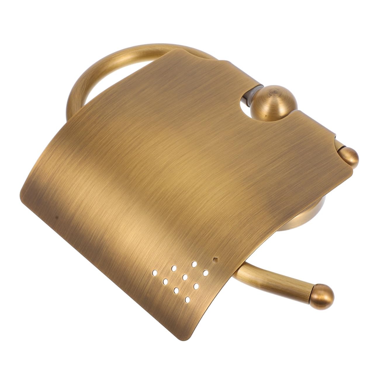 Portarrollos de pared de cobre dorado para evitar óxido en papel higiénico