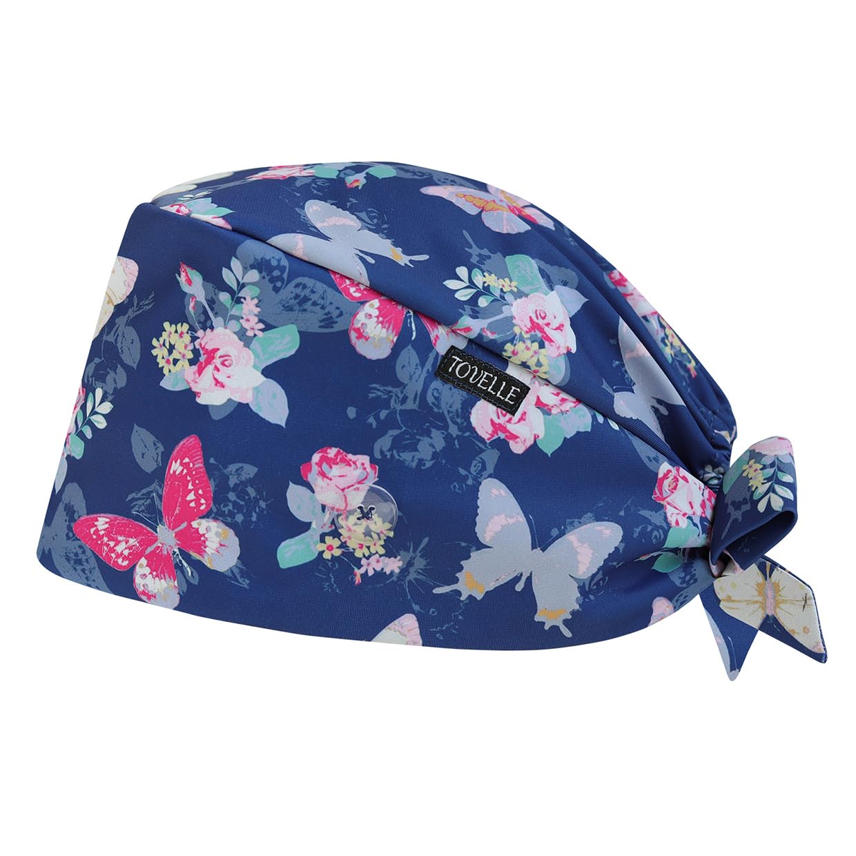 Scrub Caps for Women with Buttons, Classic Surgical Caps