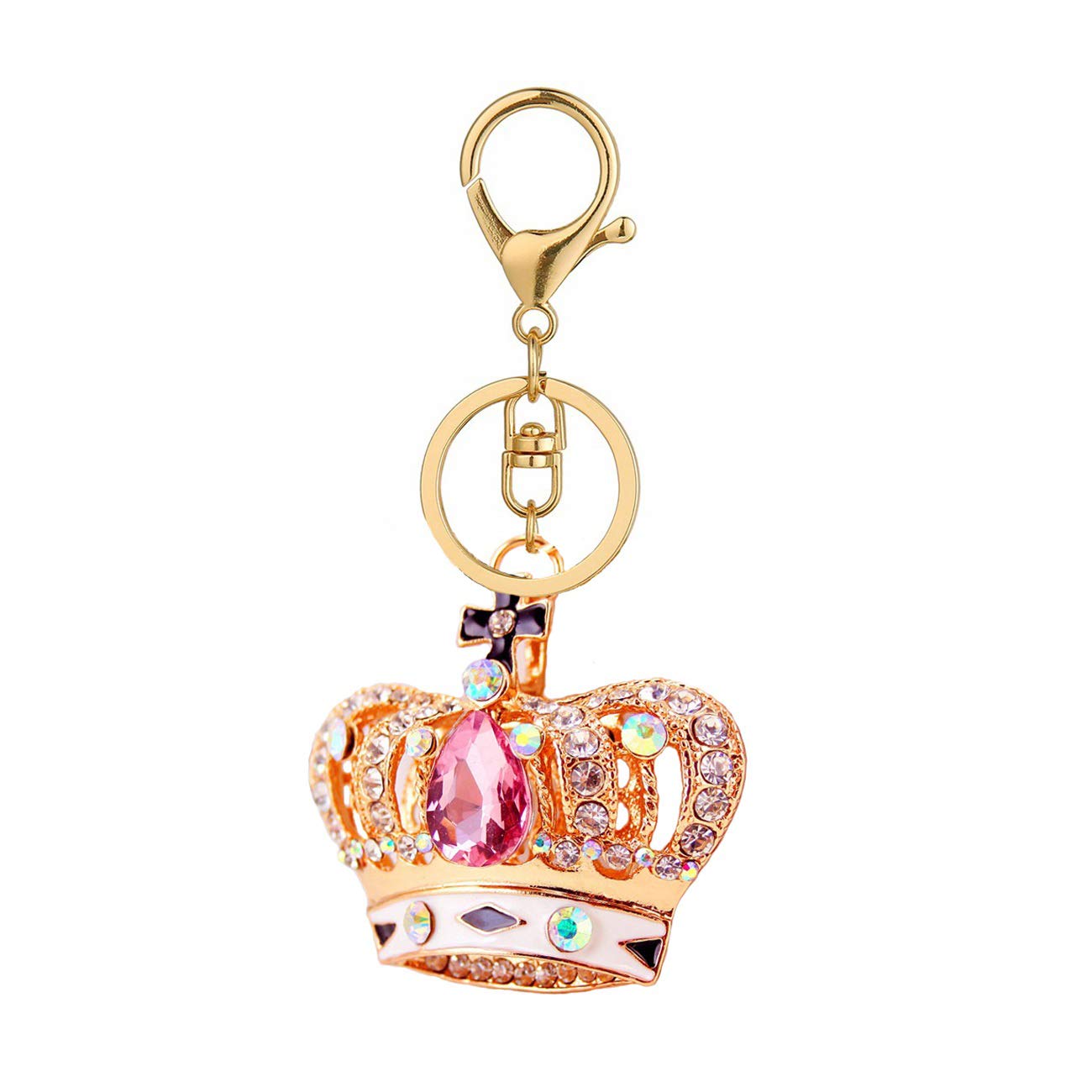 DYbabyBling Bling Crystal Keychain Lovely Handbag Decoration Car Key Decoration for Womens and Girls