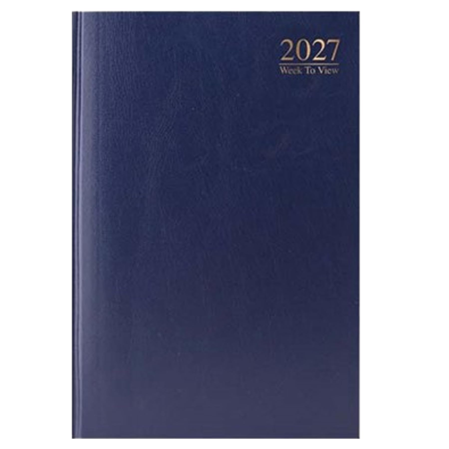 2027 A4 Diary Week to View Hardback 3185 - Navy, for Home, Office or School