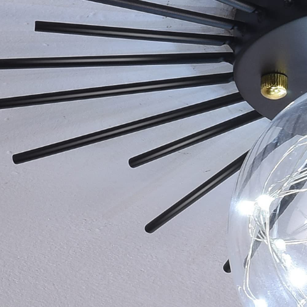 Lámpara de pared con pantalla de vidrio, lámpara de pared Moderna geométrica de Oro nórdico, adecuada para dormitorio, mesita de Noche, Sala de estar, comedor, entrada, comedor, lámpara de Par