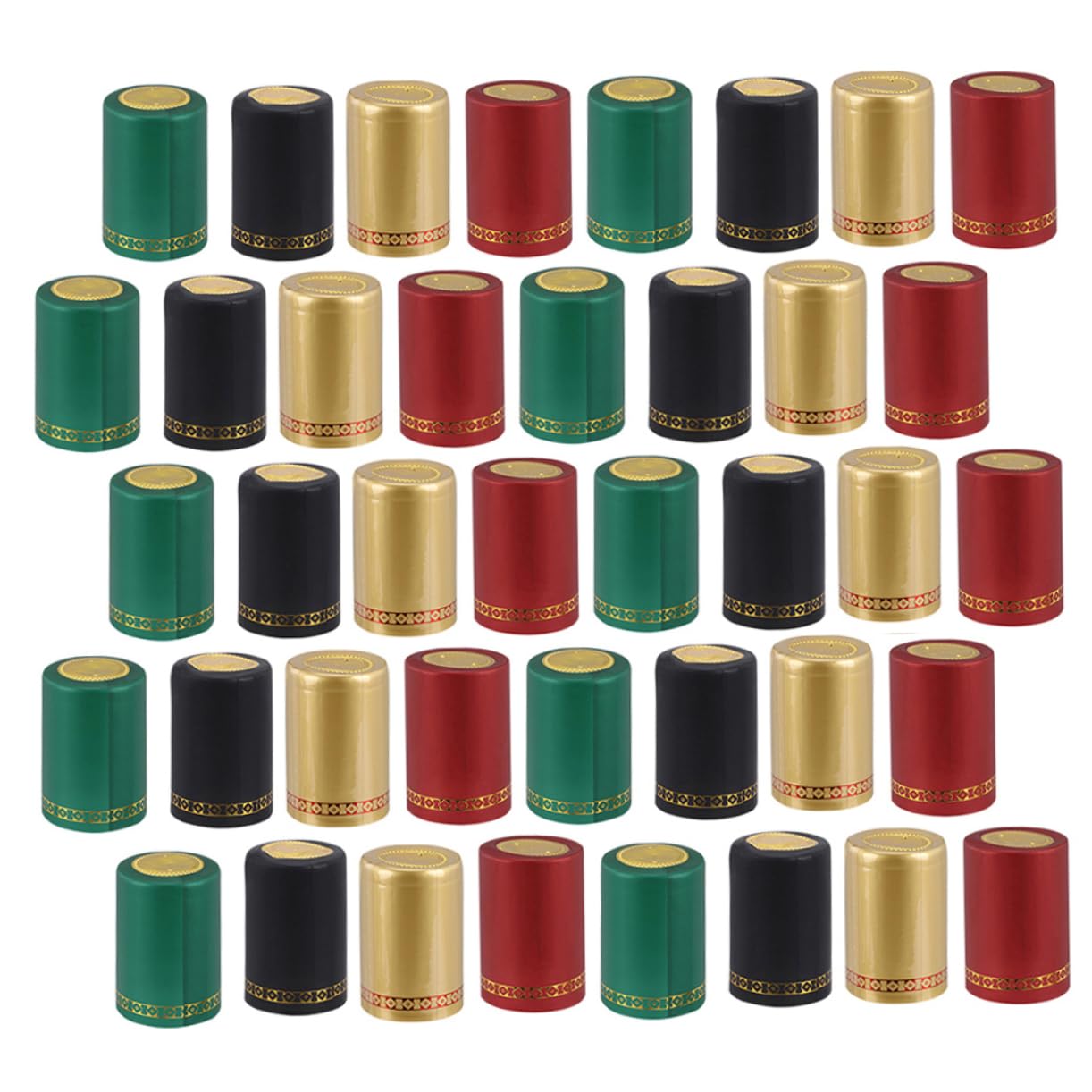 Garneck Wine Bottle Heat Shrink Caps Size 200pcs Wine Shrink Wrap for Home Decor