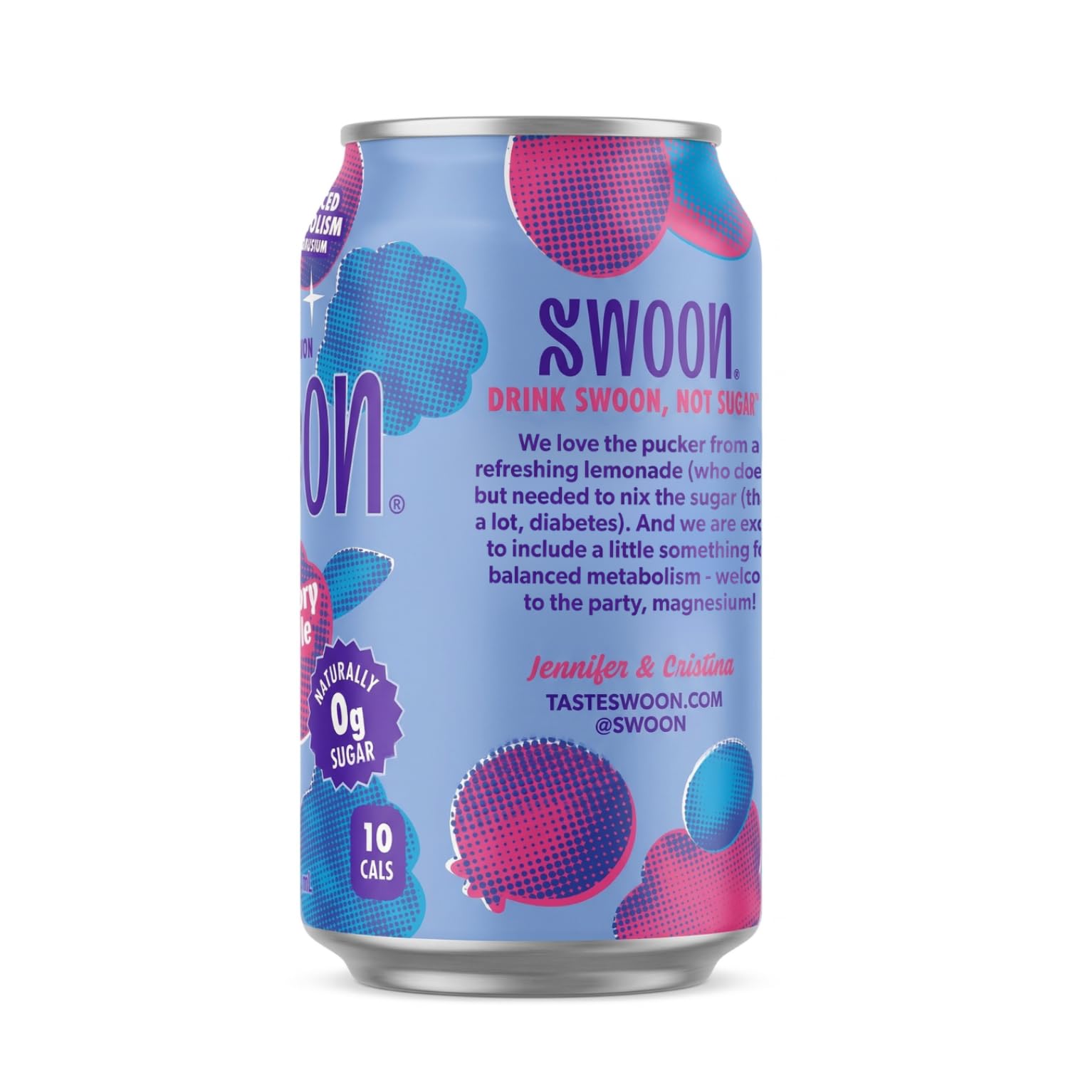 Swoon Swoonberry Lemonade – Zero Sugar Lemonade Drink with Magnesium, Sugar Free Berry Flavor, Low Calorie Beverage, Healthy Soda Alternative, Sugar Free, Keto, Gluten Free, Kosher, 12 fl oz (12 Pack)