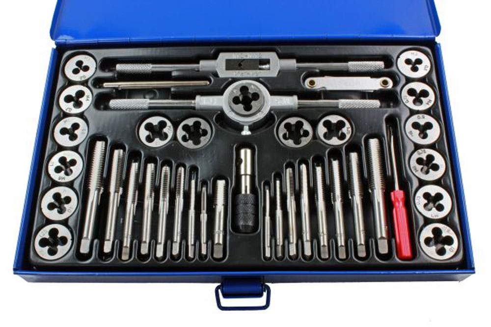 40pc Metric Tap and Die Set with Pitch Gauge