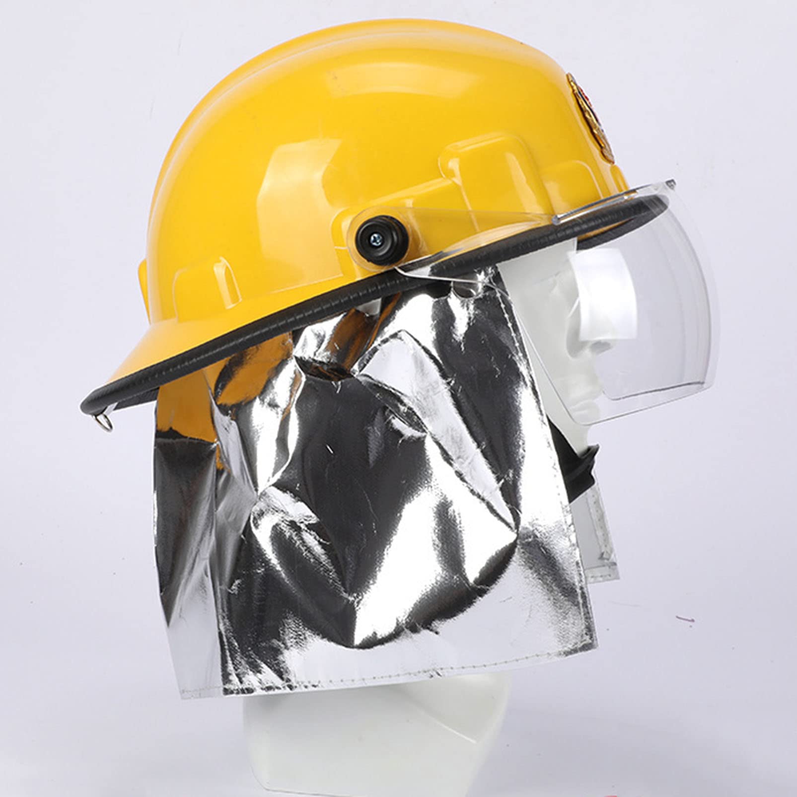 Casco de Seguridad Casco de Bombero, Casco de Seguridad de Bombero Casco de Rescate de Emergencia, Casco de Motosierra Casco de Seguridad Casco de construcción, Casco con Visera Transparente