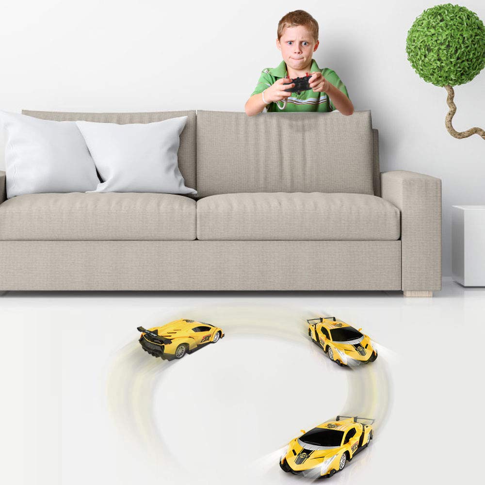 Blasland Macchina Telecomandata Giocattoli per Bambini 3-12 anni Auto Radiocomandata Modellini RC car 360°Rotazione Luci Macchinina Elettrica Regali per Ragazzi Giochi Giardino Interno Esterno