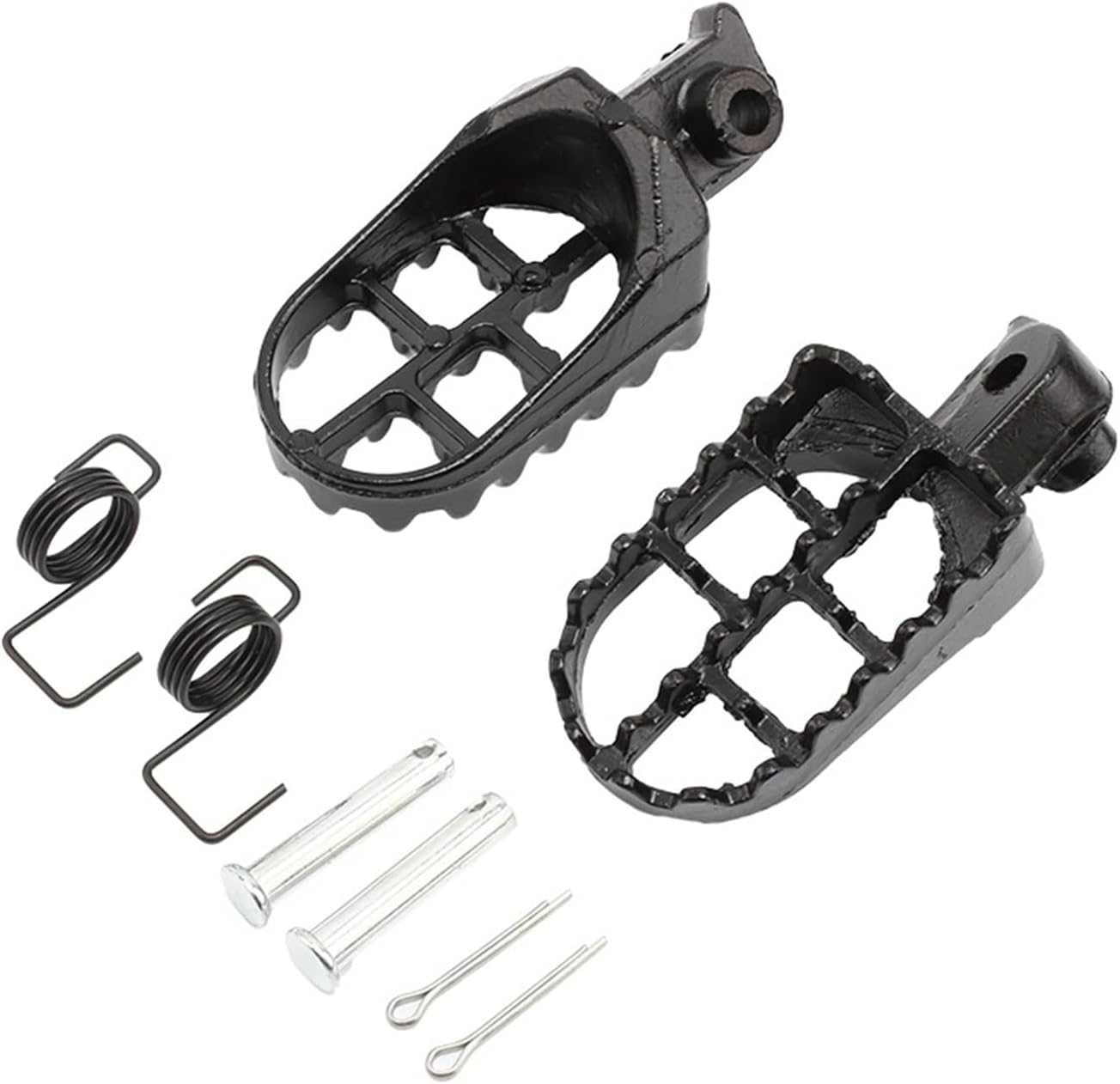 Motorcycle Parts Floor Boards Pedals Fit For FIt for DL650 PW 80 TW200 Moto Pit Bike Motocross Accessories(Black)