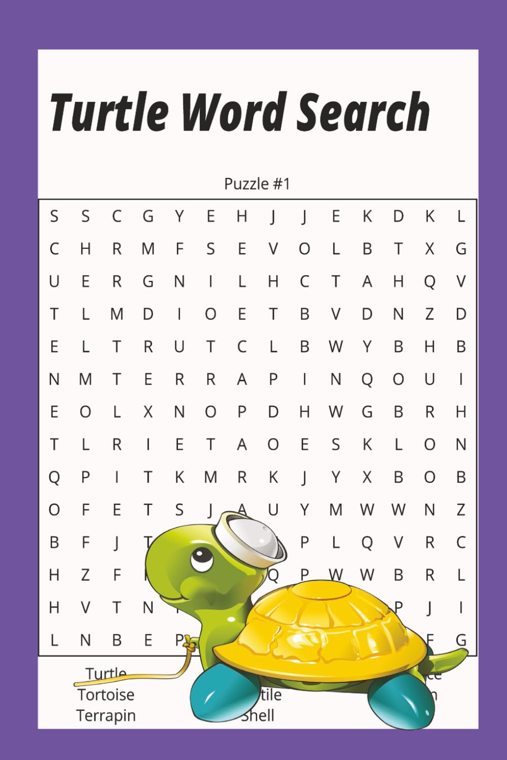 Turtle Word Search: A Turtle-Themed Word Search Puzzle Book for Kids, Teens, and Adults