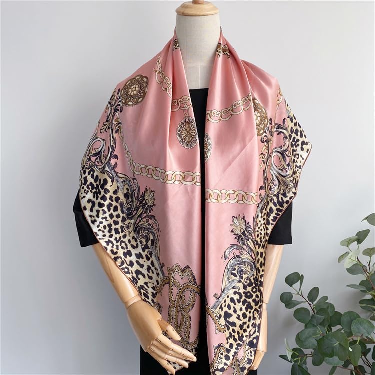 100% Pure Mulberry Silk Scarf 43”*43” Large Square Lightweight Headscarf Women’s Hair Wraps Shawls with Gift Packed - Image 3
