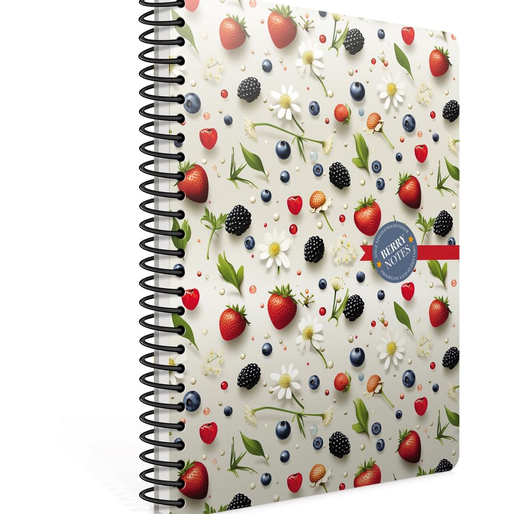 Gipta Notatnik spiralny Berry Notes, 17 x 24, 120 arkuszy w linie