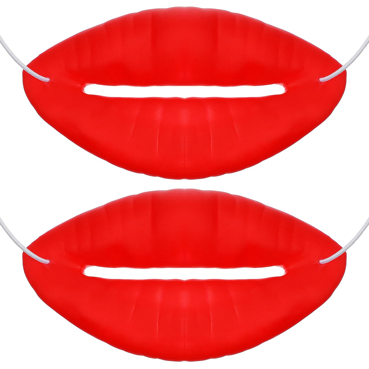 Hemobllo Funny Big Mouth Toy Red Sausage Lips Halloween Party Prop Durable Fake Lips Decoration for Dance Festival Prank Jokes