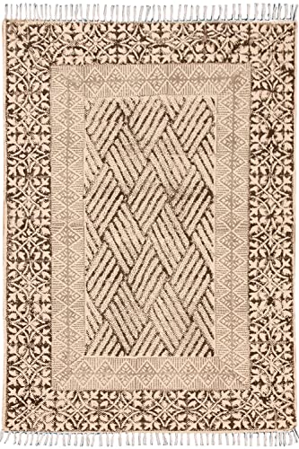 Tapis de couloir tissé main en coton doux pour protéger vos parquets
