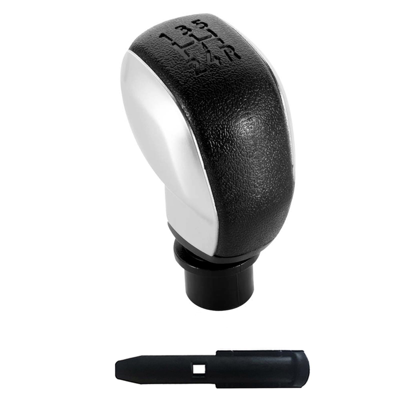 Kaiaygee Matt Silver Gear Shift Knob Compatible With Peugeot 106, 107, 206, 207, 306
