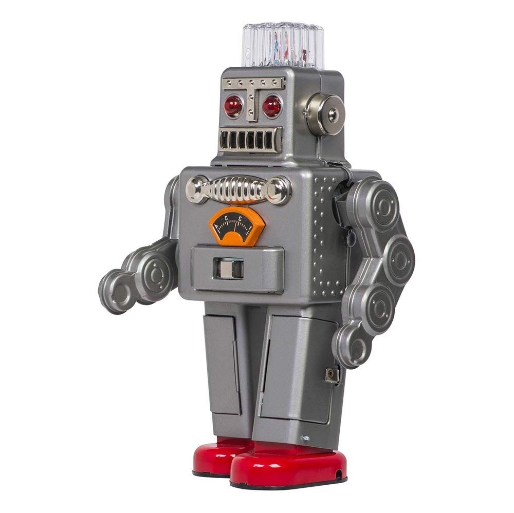 Tr2011 Smoking Spaceman Robot Tin Toy Battery Operated Retro